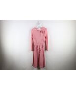 Vintage 70s Streetwear Womens 16 Distressed Crochet Knit Long Sleeve Dre... - $989.95 MXN