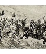 1935 Attila And The Huns Invade Roman Empire Religious Art Print DWN10D - €42,96 EUR
