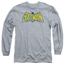 Batman Retro Logo Long Sleeve Shirt Grey - £27.44 GBP+