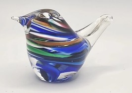 Engebretson Blown Glass Bird Paperweight Figurine PB193/2 - £23.88 GBP