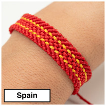 Spanische Flagge Armband, Freundschaftsarmband, Makramee Herrenarmband, ... - £14.16 GBP+