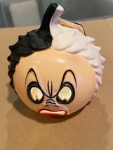 Disney Halloween Cruella Deville Light Up Pumpkin Head 3.5&quot; *NEW* bbb1 - £11.70 GBP
