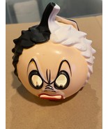 Disney Halloween Cruella Deville Light Up Pumpkin Head 3.5&quot; *NEW* bbb1 - £11.70 GBP