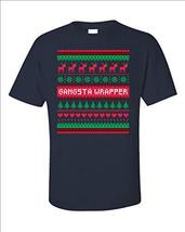 Kellyww Gangsta Wrapper Christmas Gangster Rapper - Unisex T-Shirt Navy - £32.12 GBP