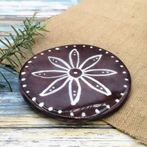 1Pc Round Ceramic Coasters Handmade Office Desk Accessories 11cm/4.33in ... - £17.99 GBP