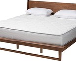 Baxton Studio Macayle Ash Walnut Finished Wood Queen Size Platform Bed - $673.99