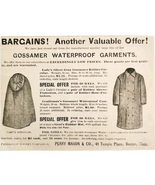 Perry Mason Waterproof Garments 1885 Advertisement Victorian Fashion ADB... - $366.69 MXN