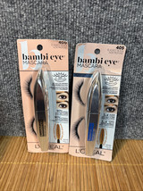 2~Loreal Bambi Eye Mascara 400/405 Blackest Black - $14.01