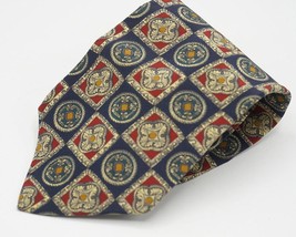 Silk Neck Tie Bill Blass Wide 4&quot; - £11.72 GBP