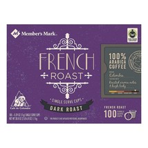 Member's Mark French Roast Coffee 100 to 200 Count Keurig K cups FREE SHIPPING - $49.88+