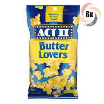 6x Bags | Act II Butter Lovers Popcorn | Delicious Buttery Taste | 1.7oz... - £16.02 GBP