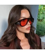 Vintage Luxury T Brand Designer Oversized Pilot Sunglasses Women For Men... - $26.40 CAD