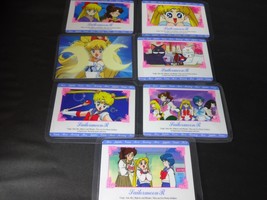 Set di carte adesive Sailor Moon R 7 Giappone vecchio giocattolo - £40.88 GBP