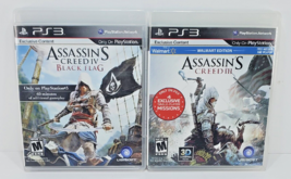 Assassins Creed 3 &amp; Black Flag PlayStation Three Bundle Lot Of ×2 PS3 - £3.83 GBP