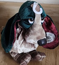 Hush Puppies Beanbag Plush Basset Hound Applause Velvet Edition Dark Evergreen - £9.31 GBP