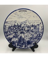 Vintage Granada Decorative Ceramic Hanging Plate Scenic Mountain Village - £38.90 GBP