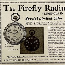 1916 Firefly Radoum Watch Advertisement Perry Mason Company Jewelry DWMYC1 - $368.38 MXN