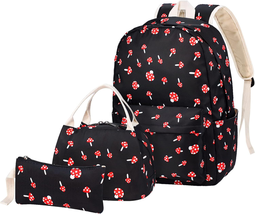 School Backpack for Teen Girls, Bookbag with Lunch Box and Pencil Case - £34.41 GBP