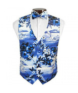Blue Hawaiian Vest and Tie Set - £118.70 GBP
