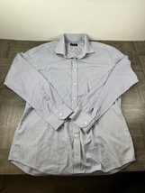 Hive &amp; Colony Shirt Mens Large Blue Long Sleeve Button Up Dress - £22.15 GBP