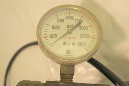 USG U S Gauge 0-4000 psi Air Pressure Gauge BU-2581-AQ w Parr Insturment - £14.11 GBP