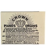 Crown Piano Organ Worlds Fair 1894 Advertisement Victorian Instrument 4 ... - $19.99