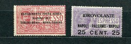 Italy 1917  Sc C1-2 MH CV $39 Overprint 2873 - £17.40 GBP