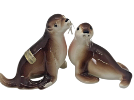 Vintage Seals Sea Lions Salt and Pepper Shakers Set From OREGON Aquarium - $14.84