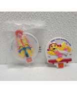 (2) 1988 McDonald&#39;s Olympic Team McDonaldland Badge Clips Happy Meal Toy... - $10.53 CAD