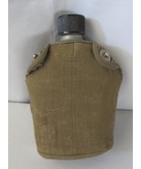 WWII Canteen Navy Vollrath 1945 w/ old wool lined cover lift the dot snaps - $100.00