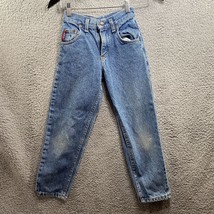 VTG Lee Jeans Youth Size 21x22 blue denim - $10.80