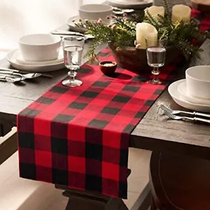 New Encasa Homes Cotton Printed Tablecloth Of Length 57&quot;X84&quot; Rectangular For 6 S - £37.67 GBP