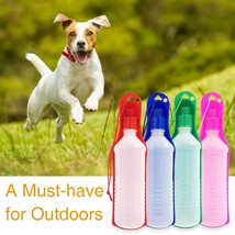 250ml/500ml Pet Folding Drinker Pet Dog Cat Outdoor Portable Drinking Bottle Bow - £10.36 GBP