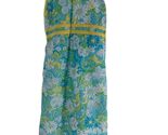 Lilly Pulitzer Vintage Girls Floral Sundress Size 7 Smocked Back Blue Gr... - $28.80