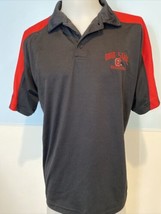 Varsity Men&#39;s Ohio State Buckeyes Polo Shirt Size XL Black and Red - £11.35 GBP