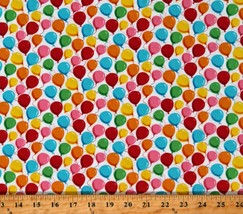 Cotton Balloons Birthday Party Celebration Fabric Print by the Yard D578.76 - £11.81 GBP