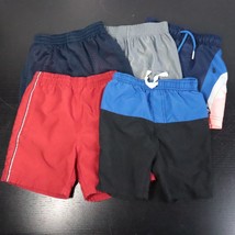 5pc Lot Baby Toddler Boy&#39;s 24M/2T Casual Athletic Shorts &amp; Swim Trunks Bundle - £14.15 GBP