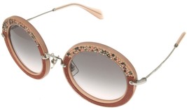 Miu Miu Sunglasses Women Pink Round MU 08RS TV14K0 - £212.48 GBP