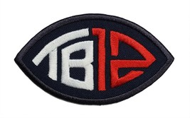 Tom Brady 12 Super Bowl Football Embroidered Iron On Patch Patriots - $7.83+