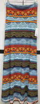 NEW 2.0 LuLaRoe XL Blue Orange Red Brown Teal Gold Aztec Tribal Knit Maxi Skirt - £34.24 GBP