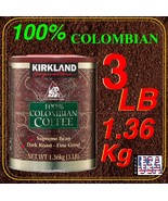 Coffee 100% Colombian Supremo or Decaf Dark Roast,Kirkland Signature Fin... - $39.88