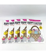 FIVE New HAPPY EASTER Coloring Book Celebrate the Season 56 Designs Bunn... - £23.18 GBP