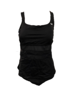 NWT $100 Nike Women&#39;s Size S 2 Piece Tankini Swim Bathing Suit Black NES... - £39.19 GBP