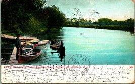 Pawtucket River From boat House Providence Rhode Island RI UDB 1906 Postcard A1 - £3.95 GBP