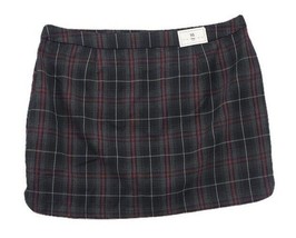 Gap Skirt Size 16 x 15 Red Plaid Tartan Poly Blend Zipper - £17.77 GBP