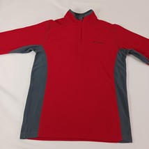 Columbia AM6558 Men's Red Klamath Range II Half Zip Fleece Pullover Sweatshirt S image 10