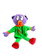 Vintage The Letter People Miss N Super Plush Puppet Purple Hair - £19.69 GBP