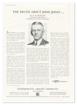 Print Ad Commercial Credit Company Alexander E Duncan Vintage 1938 Adver... - $12.30