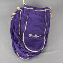 Lot of 10 Extra Large Crown Royal Bags 13 Inch 1.75 Liter Purple with Drawstring - £7.62 GBP