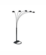 84 in. 5 Arms Arch Floor Lamp - Black - $240.92